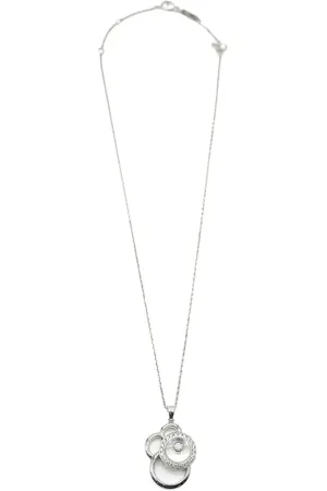 Chopard 18kt white gold Happy Diamonds necklace