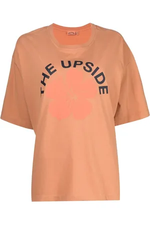The Upside Laura flower logo print cotton T-shirt
