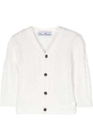 Tartine Et Chocolat Cable-knit cotton cardigan