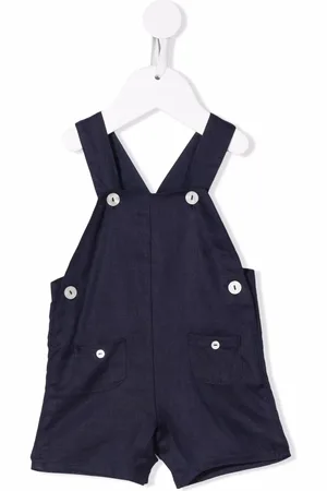 Tartine Et Chocolat Chenille-texture dungarees
