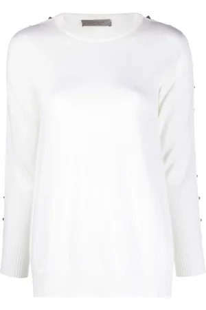 D.EXTERIOR Stud-embellished wool jumper