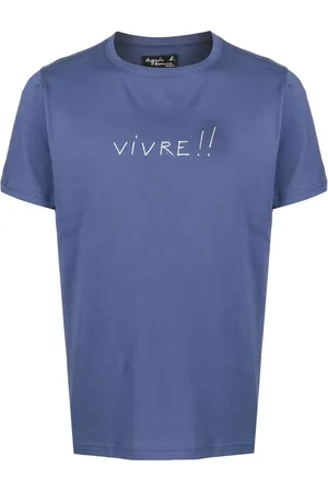 AGNÈS B. Vivre text-print T-shirt