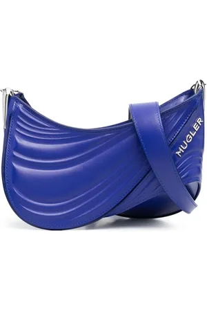 MUGLER Small Spiral Curve 01 embossed crossbody bag