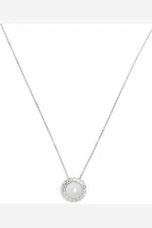 Tasaki 18kt white gold Akoya diamond necklace