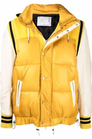 SACAI Contrast-sleeve padded jacket