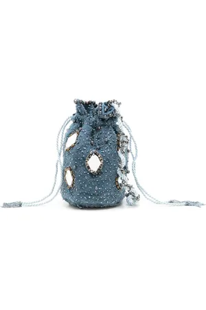 Nannacay Mimi bead-embellished bucket bag
