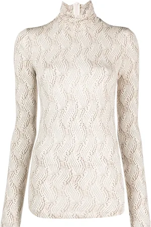 Isabel Marant Joyela printed high-neck top