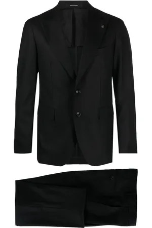 TAGLIATORE Brooch-detail single-breasted suit