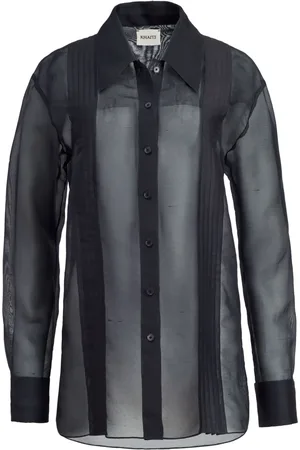 Khaite The Nori semi-sheer shirt