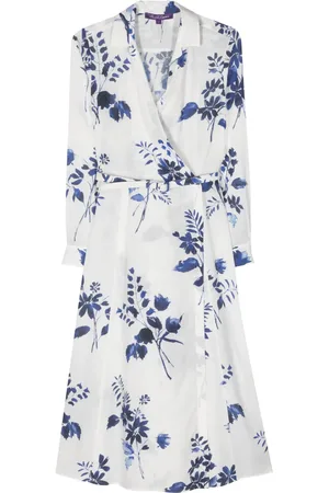Ralph Lauren Floral-print wrap midi dress