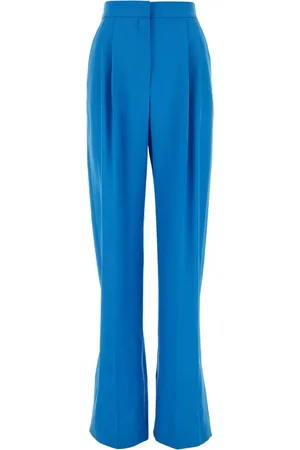 Alexander McQueen Double-pleat wide-leg trousers