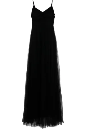 Fabiana Filippi Pleated tulle maxi dress