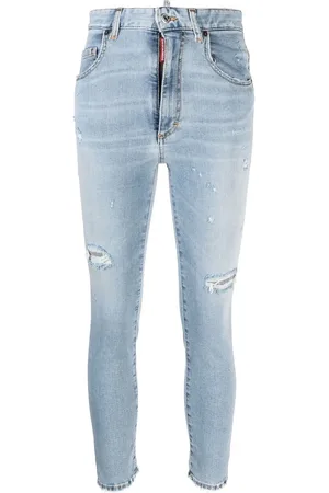 Dsquared2 Logo-tag distressed skinny jeans