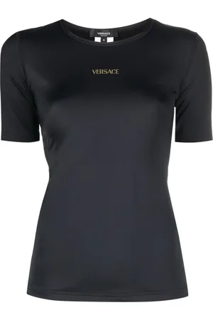 VERSACE Logo-print round-neck T-shirt