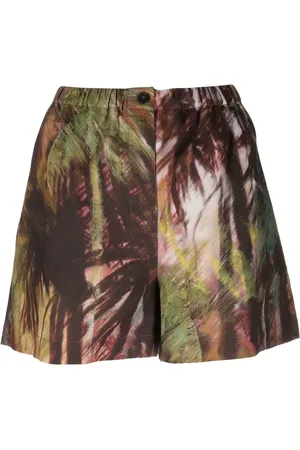 Alanui Tropical-print shorts
