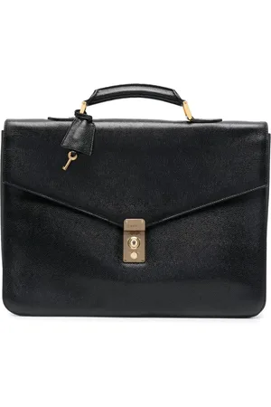 CHANEL 1990s leather top-handle briefcase
