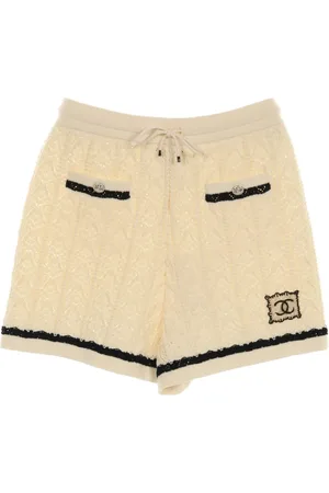 CHANEL 1986-1988 interlocking CC logo shorts