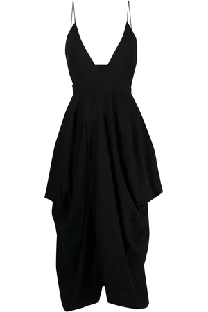 Stella McCartney Plunge-neck draped midi-dress