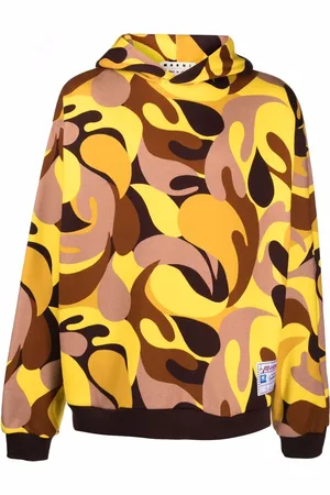 Marni Abstract camouflage-print hoodie