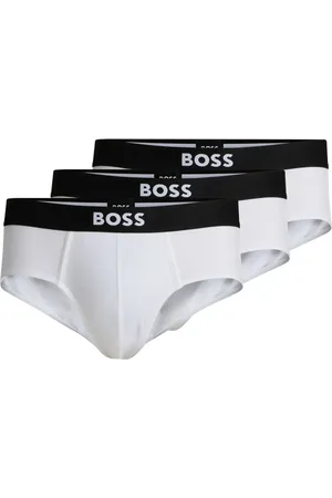 HUGO BOSS Logo-waistband briefs (pack of three)