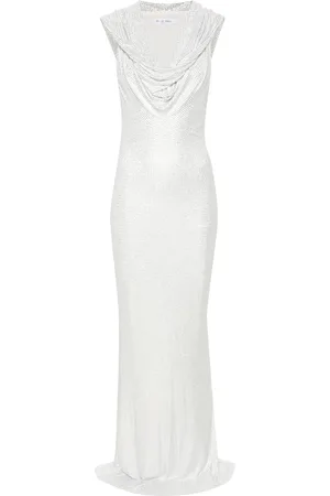De La Vali Manhattan rhinestoned maxi dress