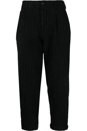 Comme des Garçons Pinstripe-pattern cropped tailored trousers