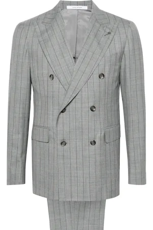 TAGLIATORE Striped double-breasted suit