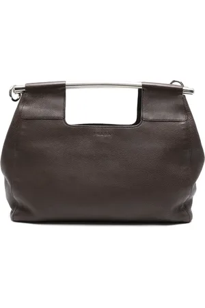 Prada 2000s metal-bar tote bag