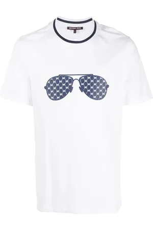 Michael Kors Monogram-sunglasses print T-shirt