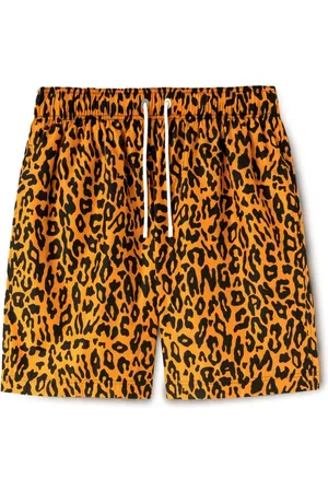 Palm Angels Cheetah-print swim shorts