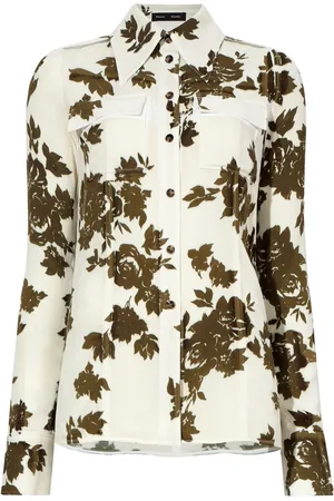 Proenza Schouler Floral-print long-sleeved shirt