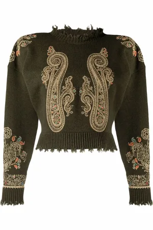 Etro Maglie embroidered knit jumper