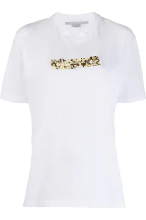 Stella McCartney Daisy-print logo T-shirt