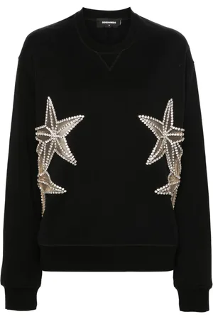 Dsquared2 Crystal-embellished cotton sweatshirt