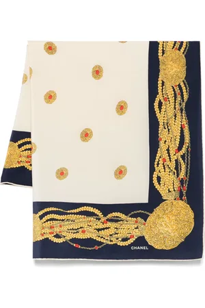 CHANEL 1990s silk scarf