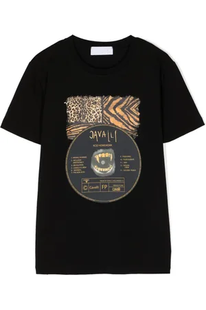 Roberto Cavalli Graphic-print cotton T-shirt