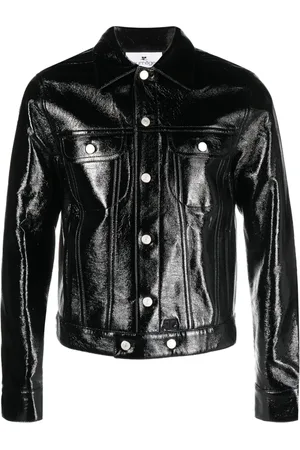 Courrèges High-shine leather jacket