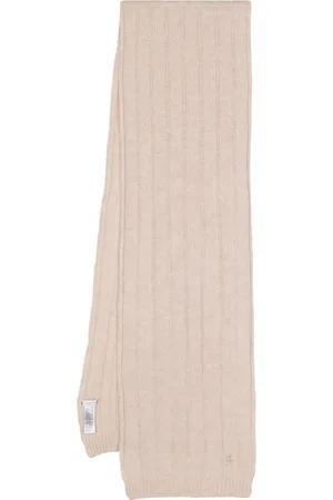 Tommy Hilfiger Logo-embroidered rib-knit scarf
