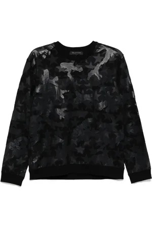 VALENTINO GARAVANI Camouflage star-print sweatshirt
