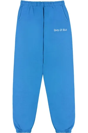 Sporty & Rich Logo-print cotton track pants