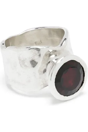 ROSA MARIA Garnet-embellished sterling ring