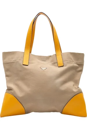Prada 2000-2013 Cinghiale Trimmed Canapa tote bag