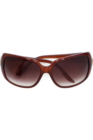 Gucci Logo-plaque tinted sunglasses