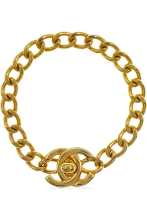 CHANEL 1996 CC turn-lock chain bracelet