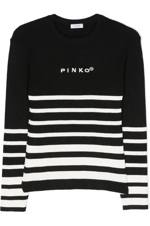 Pinko Ribbed-knit striped top