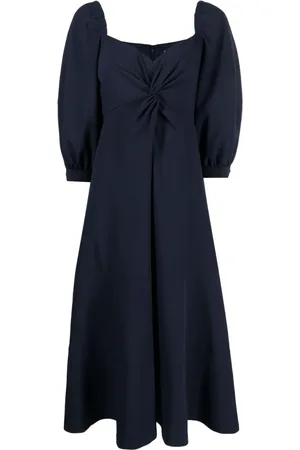 Cinq A Sept Kristina bishop-sleeves midi dress