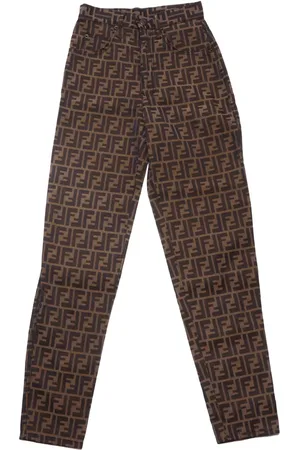 Fendi Zucca pattern trousers