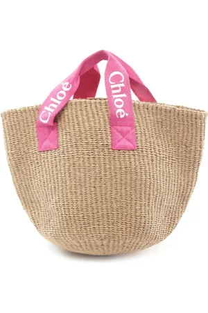 Chloé 2020s x Mifuko raffia handbag