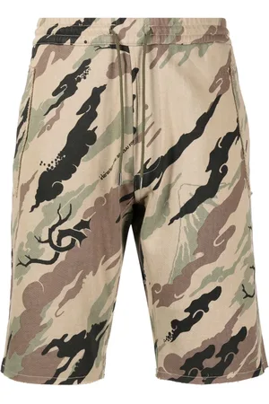 Maharishi Bonsai Forest-print cotton shorts