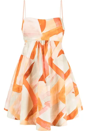 Acler Pemberton watercolour-print minidress